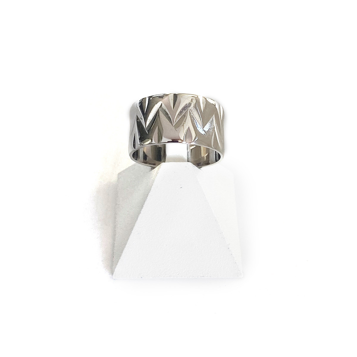 Bague d'occasion or 750 blanc