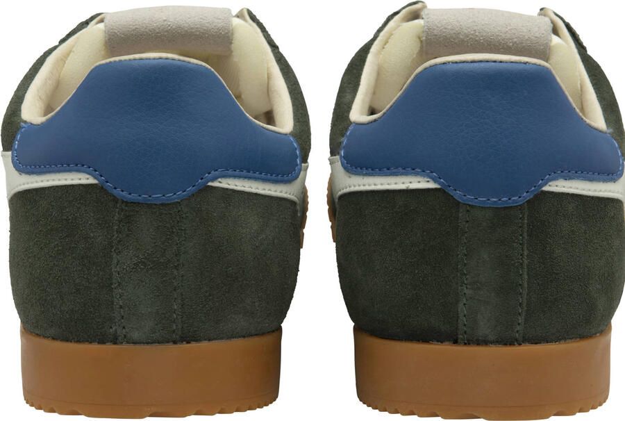 Gola Elan Herensneaker Donker-Khaki-Off-Wit-Saffier
