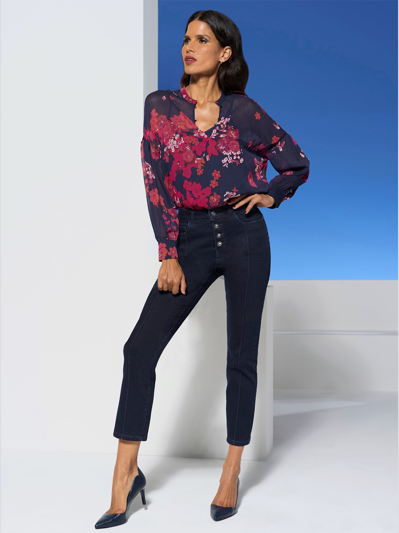 Jean push-up élasthanne