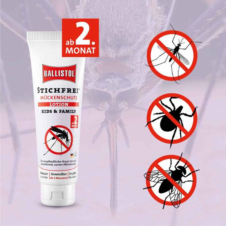 Ballistol Stichfrei Mückenschutz Lotion Kids & Family, 125 ml