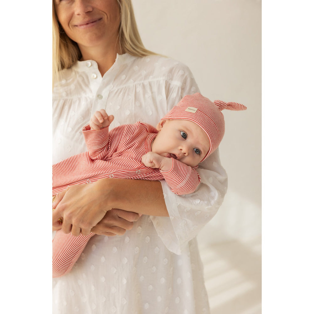 Køb MarMar New Born Modal Fine Rib Red Stripe Aiki Hue