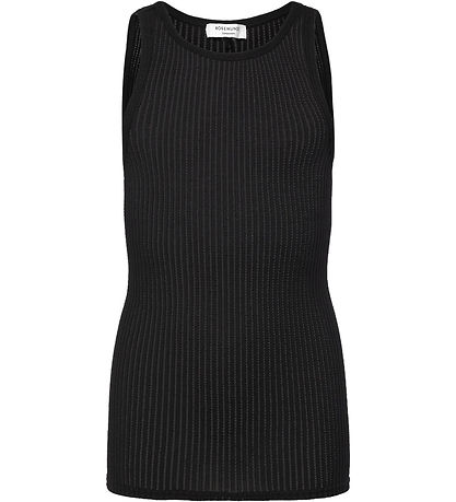 Rosemunde Top - Rib - Baku - Schwarz