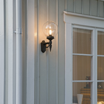 Konstsmide wandlamp Orion matzwart