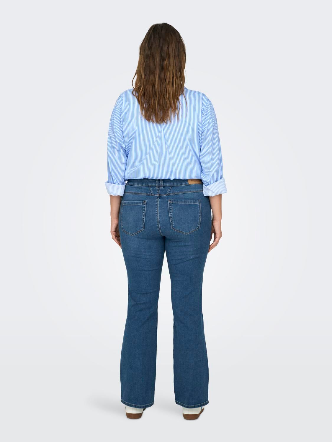 CARAUGUSTA Mittlere Taille Ausgestellt Jeans Medium Blue Denim