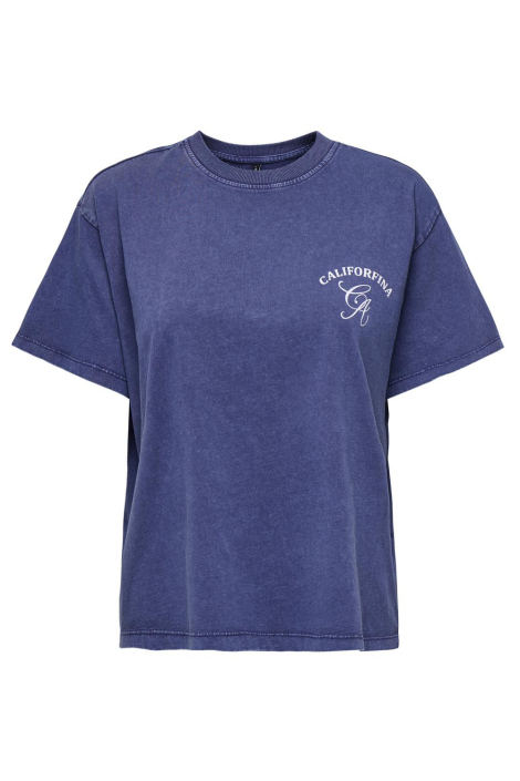 Only blauwe dames t-shirt