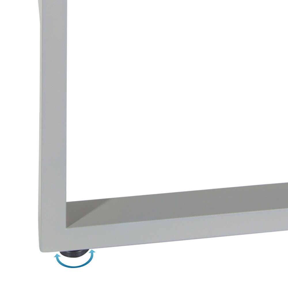 Schreibtisch WORKSPACE LIGHT I Melaminharzbeschichtete Spanplatte, Gestell pulverbeschichteter Stahl hjh OFFICE