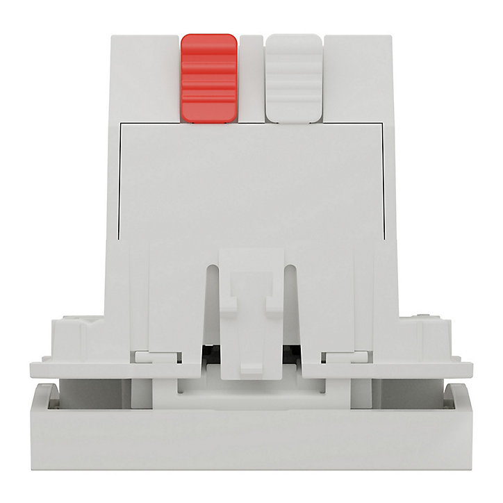 Mécanisme interrupteur va-et-vient de volet roulant 2 modules Unica Pro blanc