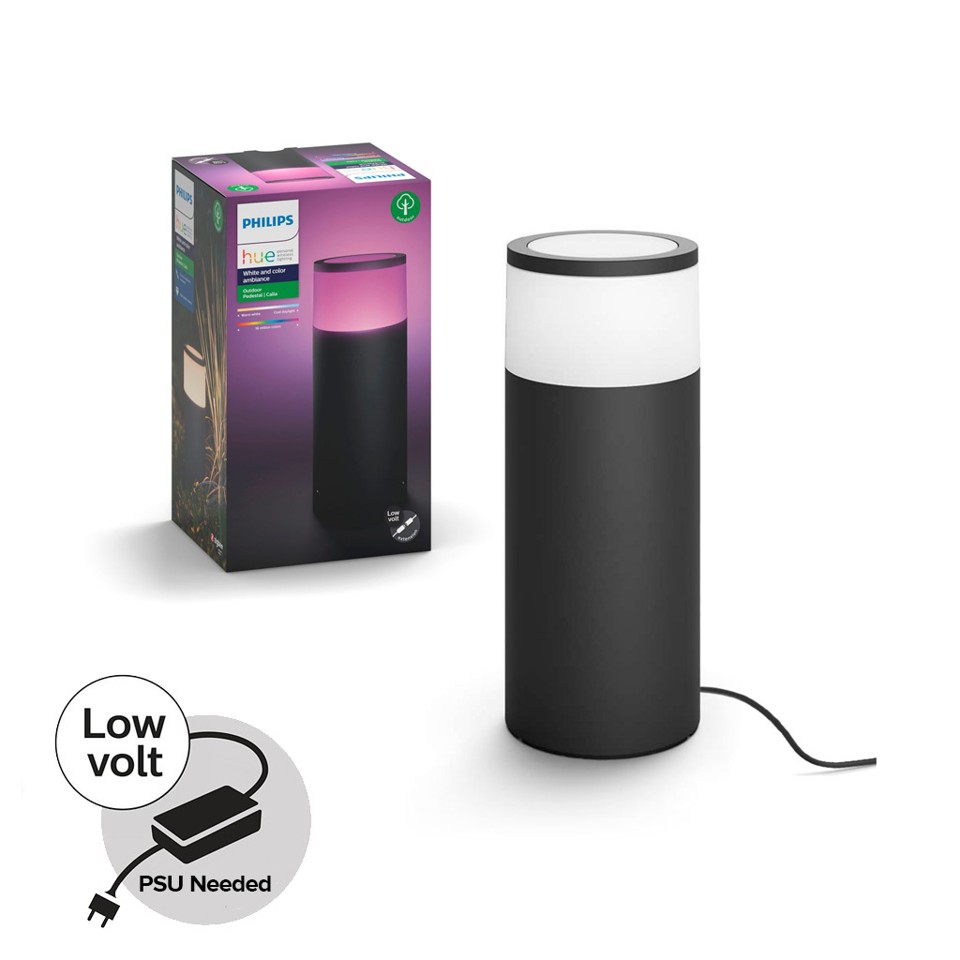 Philips Hue -Calla Outdoor Pedestal Extension - White & Color Ambiance