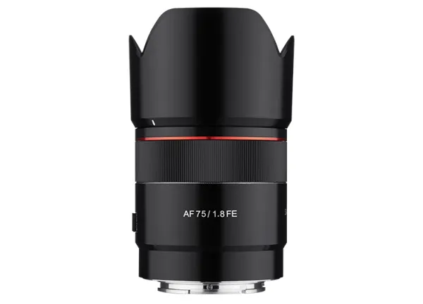 Samyang AF - Telefoto objektiv - 75 mm - f/1.8 FE - Sony E-mount - for Sony Cinema Line; a VLOGCAM; a1; a1 II; a6700; a7 IV; a7C; a7C II; a7CR; a7R V; a9 III