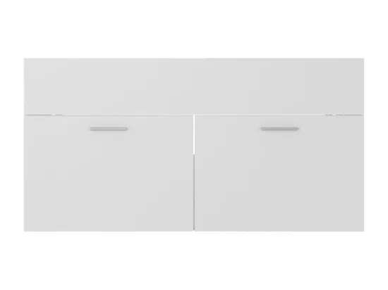 Armoire d'évier Blanc 90x38,5x46 cm Bois d’ingénierie