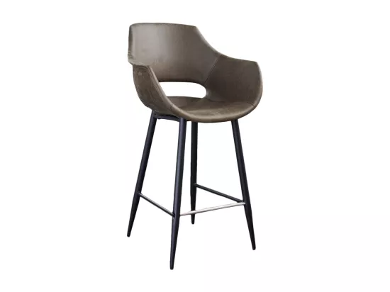 Tabouret - Vert microfibre - CALI