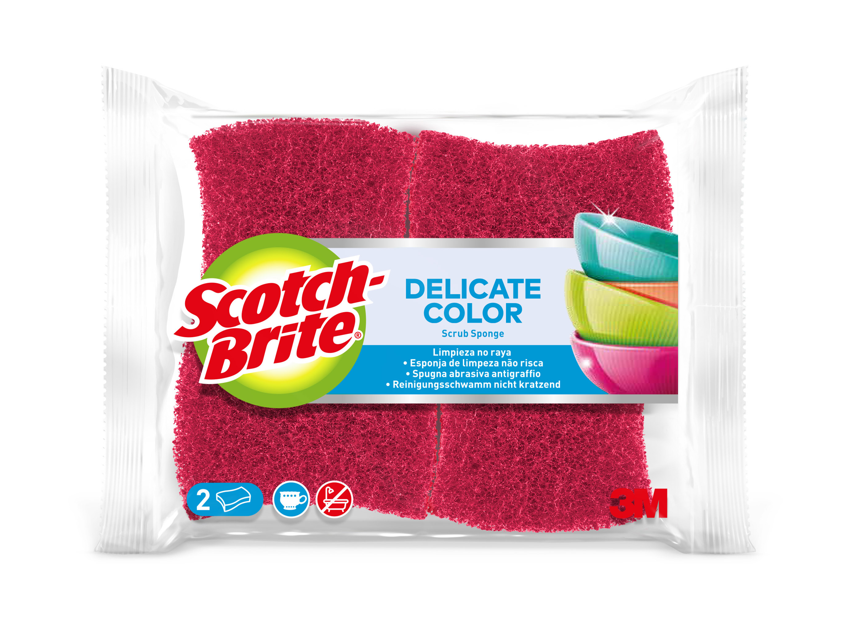 ESFREGÃO SCOTCH BRITE ESPONJA NÃO RISCA 2UN
