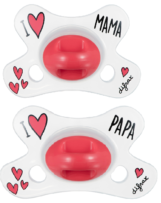 Difrax Fopspeen Natural0-6m I Love 1 stuk