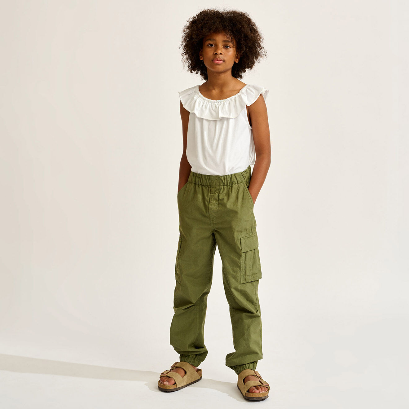 Bellerose Pantalon cargo Pazy  army