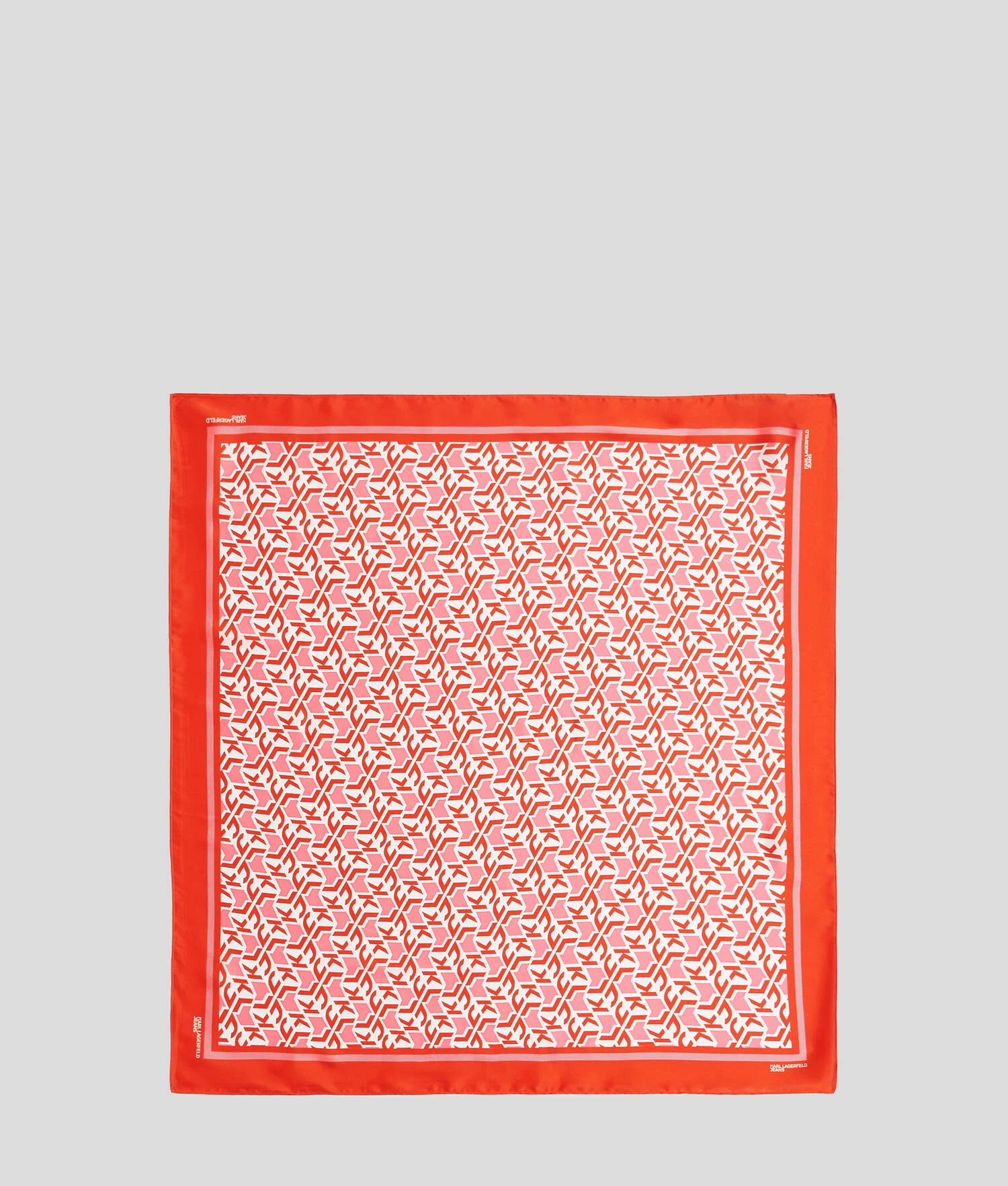 FOULARD BANDANA MONOGRAM - Monogramme rouge sur toute la surface