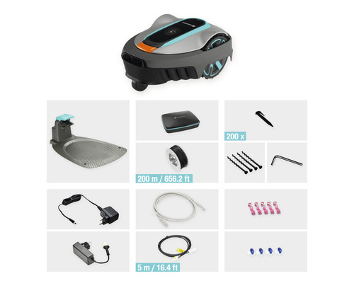 GARDENA smart SILENO city robotmaaierset 600 m² met LONA-functie - Compatibel met SMART HOME van hornbach