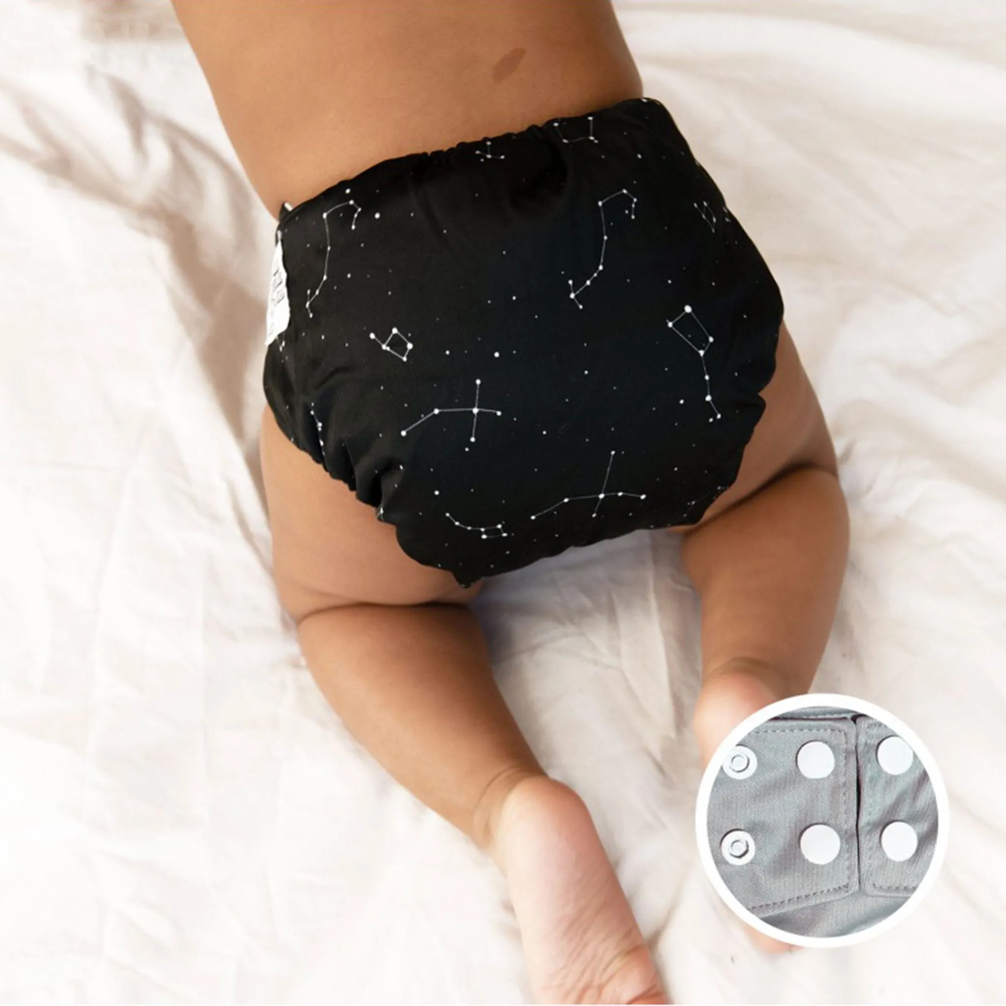 La Petite Ourse Couche Lavable 10-35lb - Étoiles