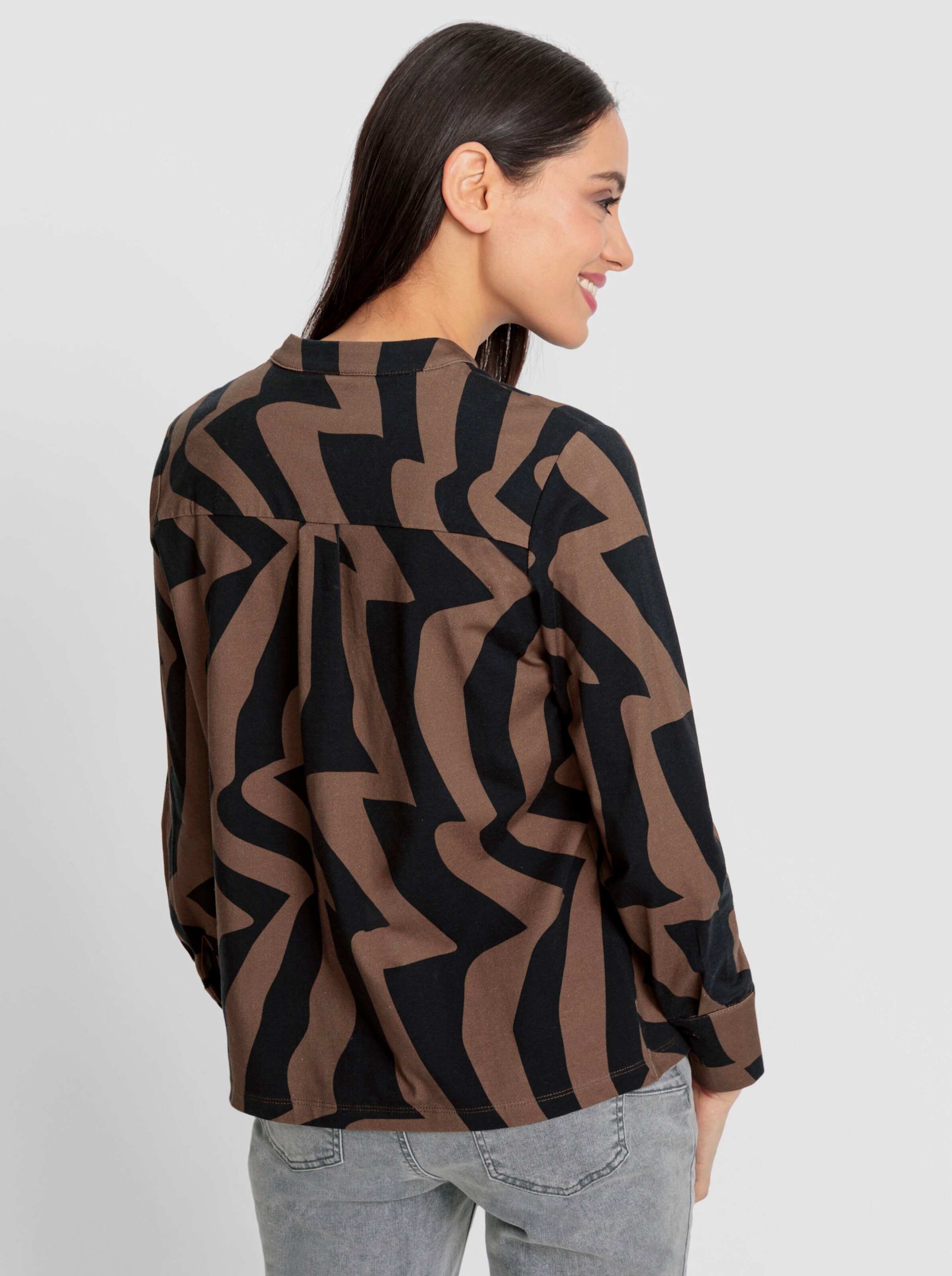 Jersey-Bluse