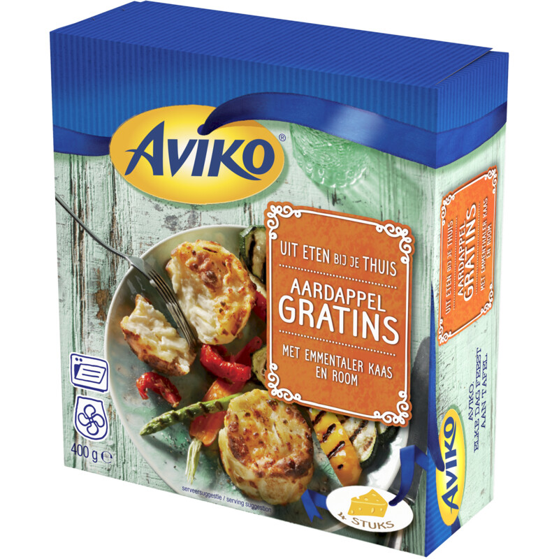 Aviko Aardappel gratins met emmentaler & room