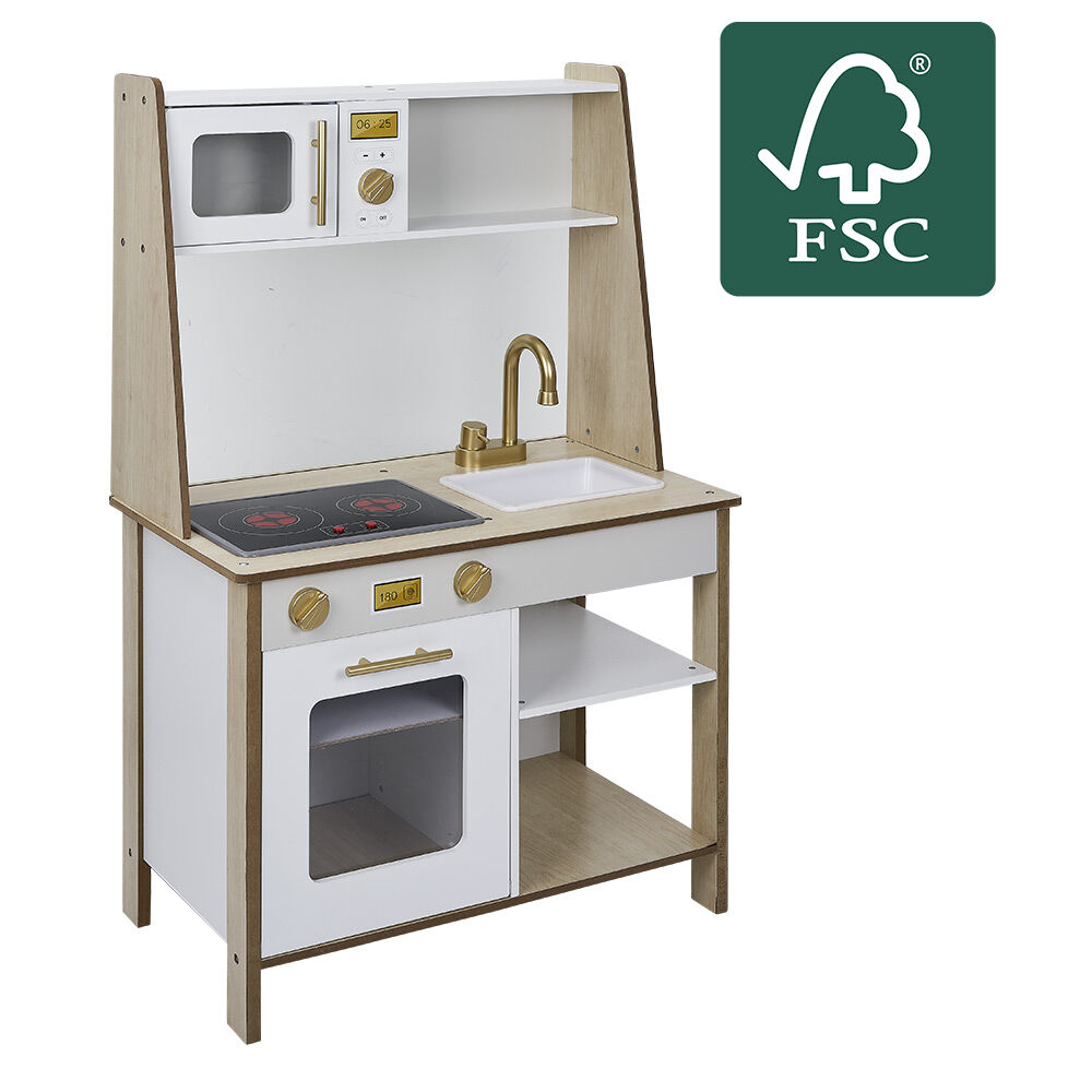 Cuisine / Stand de glace en bois 2 en 1