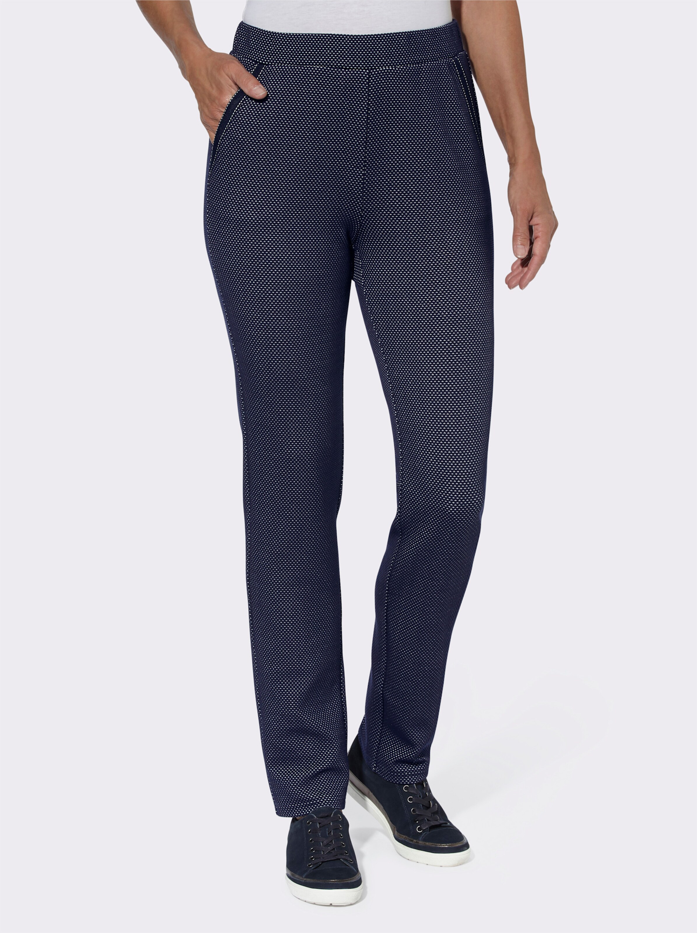Schlupfhose in Jacquard-Qualität