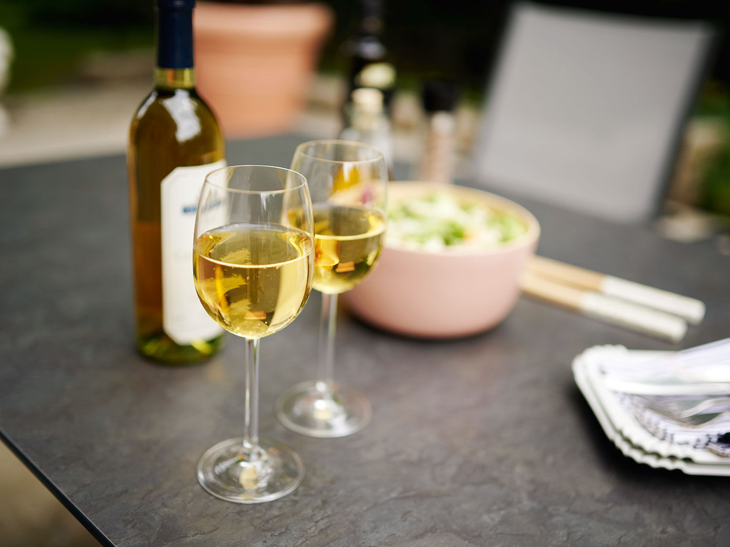 Garten-Klapptisch Milano in Schieferoptik