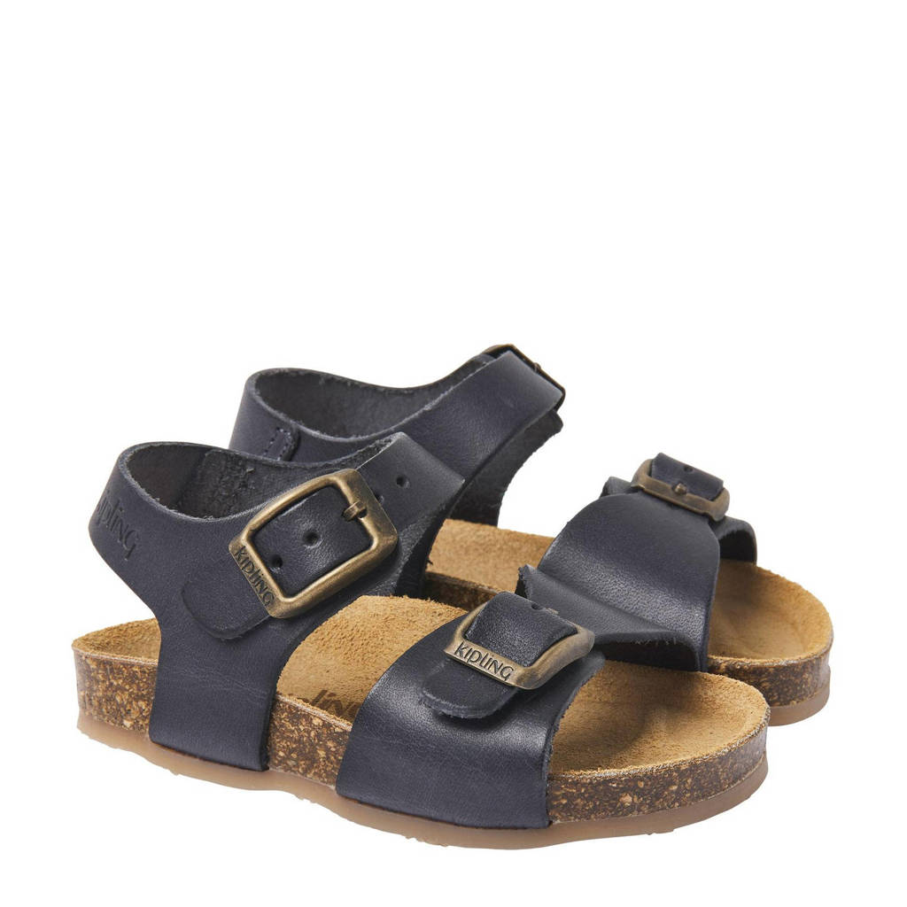 Kipling leren sandalen donkergrijs