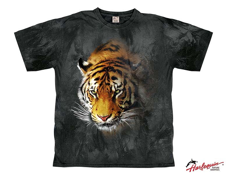 Harlequin Dark Night Tiger Slate Herren T-Shirt