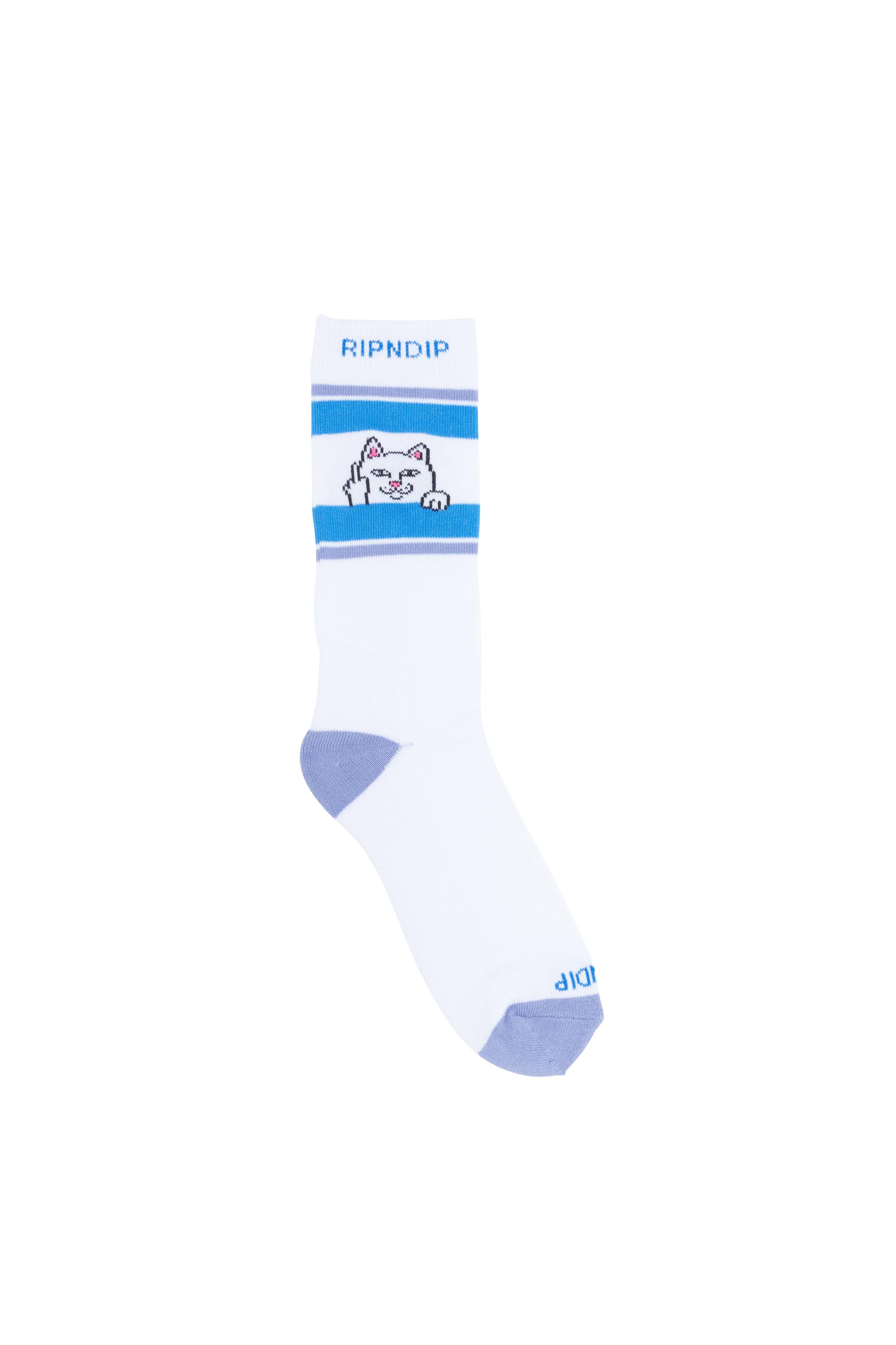 RIPNDIP Chaussettes  PEEKING NERM Blanc