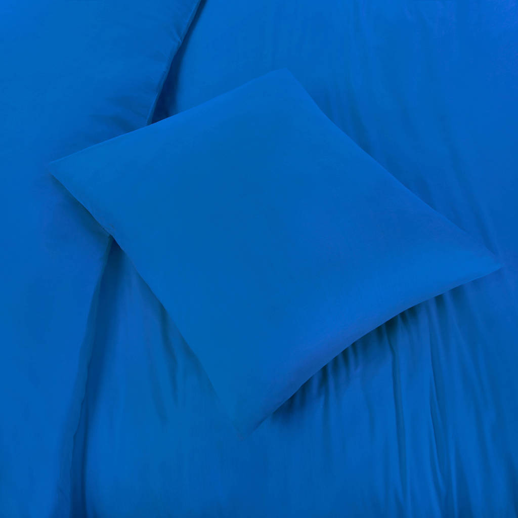 katoenen dekbedovertrek 2-persoons blauw (200x220 cm)