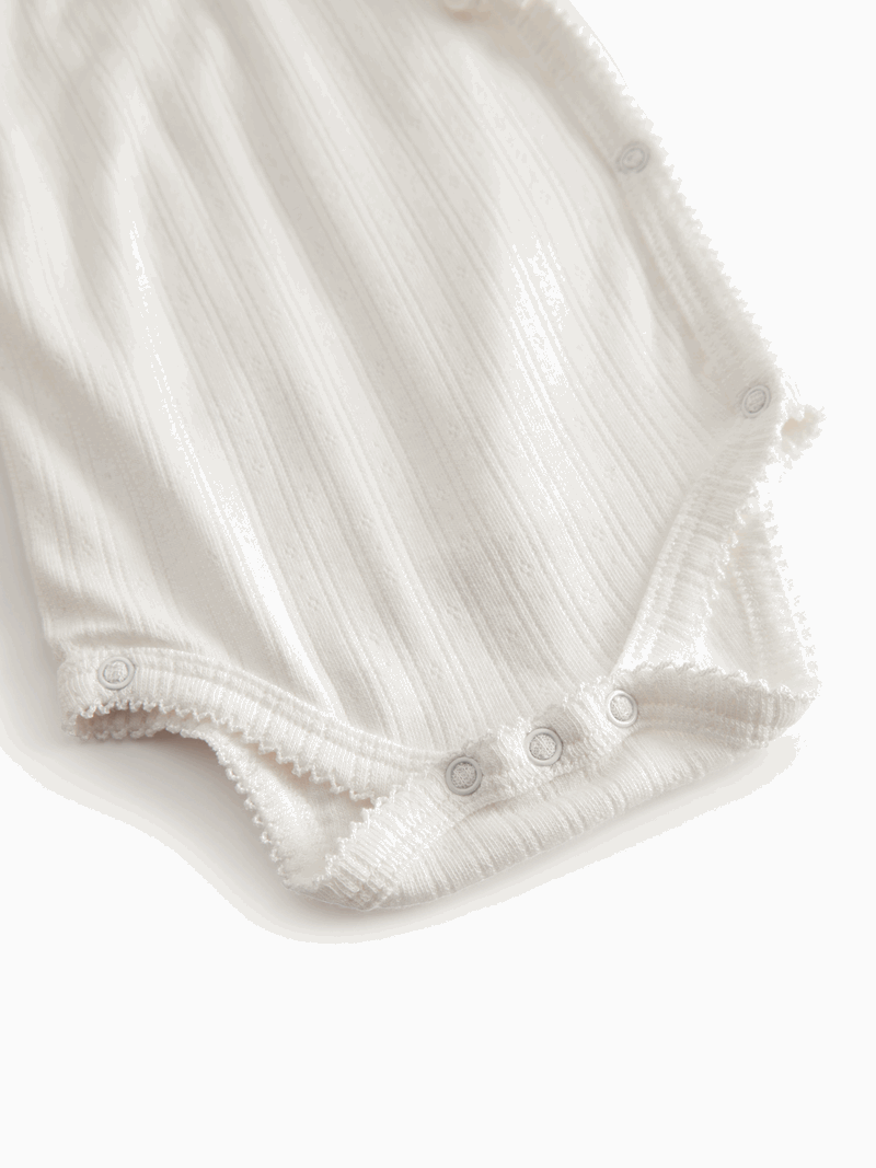 Belita modal pointelle gentle white - MarMar - Rumpetroll
