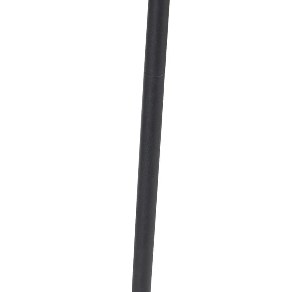 Qazqa vloerlampen botot zwart geïntegreerde led