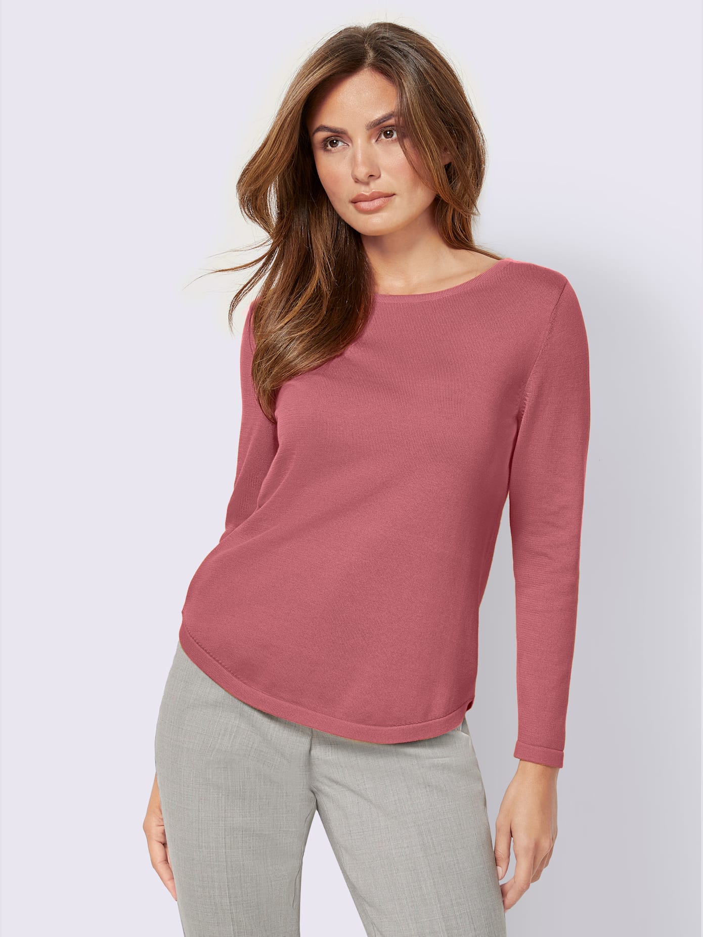 Pull femme basique élégant en coton pima