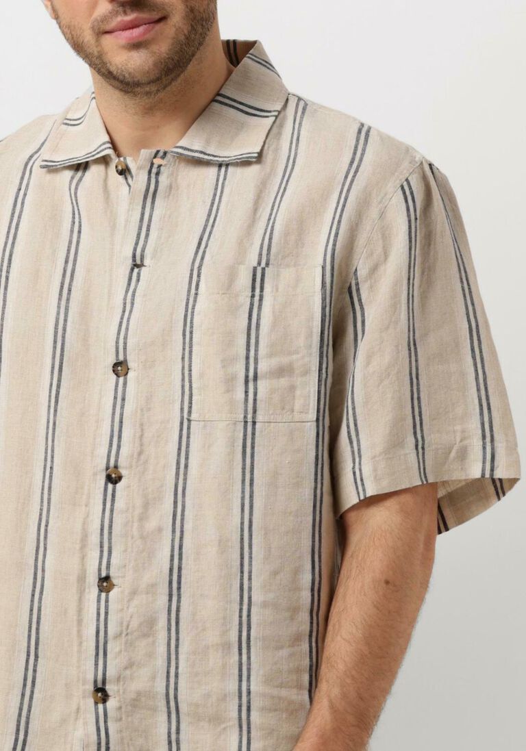 DSTREZZED beige dstrezzed casual overhemd ds_saul shirt
