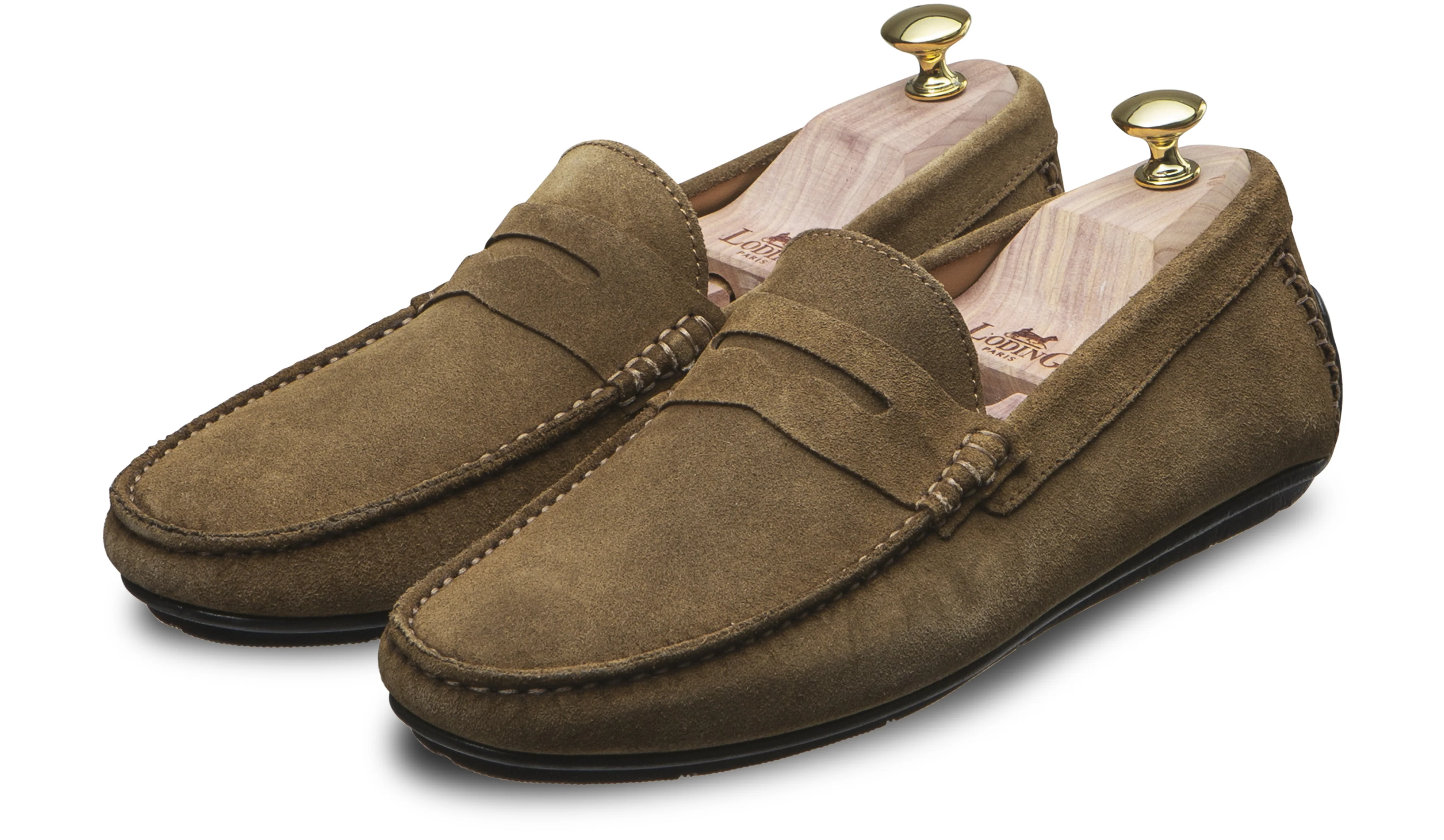 Mocassin été driver homme velours camel Fiorano 700