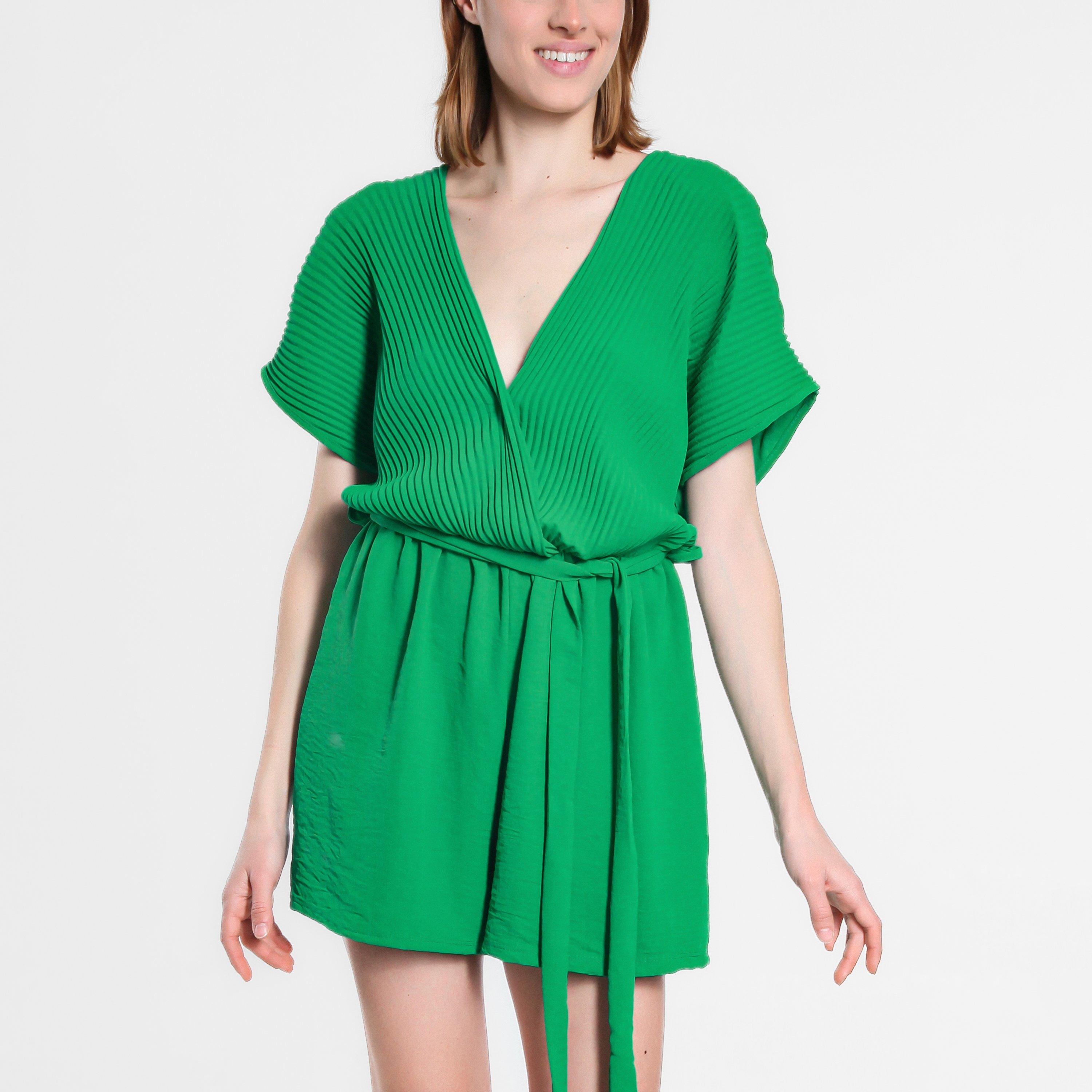 Be You BY Pleated Wrap Playsuit Womens
