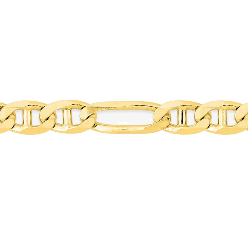 Bracelet Mixte 18 cm - Gourmette Marine - Or 18 Carats - Largeur 4 mm