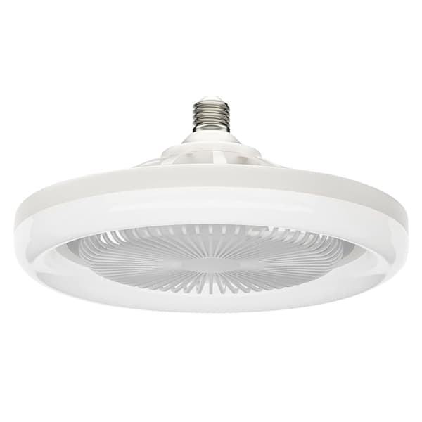 Takvifte E27 roterbar mini viftelampe med fjernkontroll