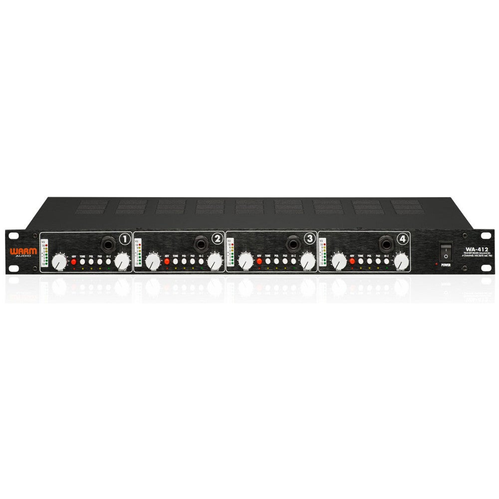 Warm Audio WA-412 4-kanaals microfoon voorversterker