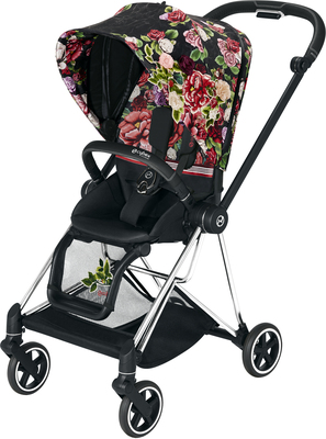 Cybex Mios Sportsvogn, Chrome Black/Spring Blossom Dark