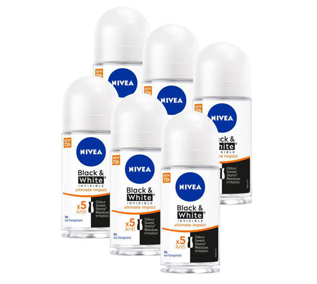 Deodorant Black & White Ultimate Impact roller - 50 ml