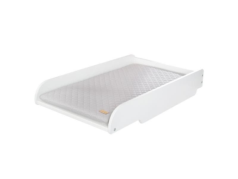 roba Wickelplatte inkl. Auflage Weiss 49 x 82 cm Wickelplatte zum Aufsetzen auf Baby- & Kinderbetten