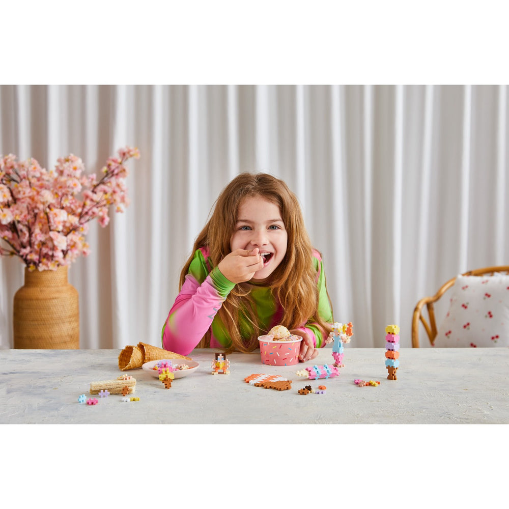 Køb Plus-Plus Learn To Build Ice Cream Shop