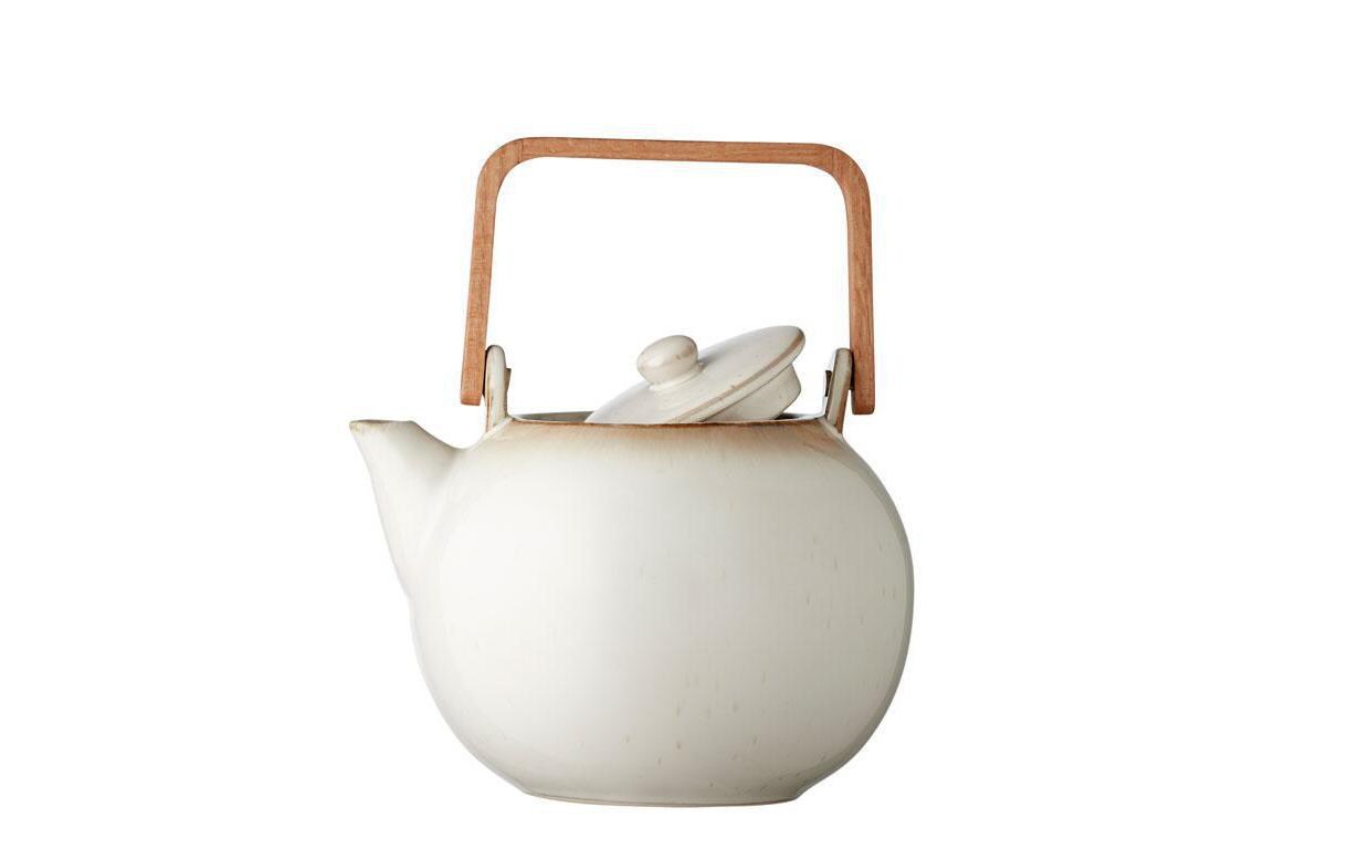 Teekanne 1.2 l, Beige/CrèmeKrug aus Steinzeug