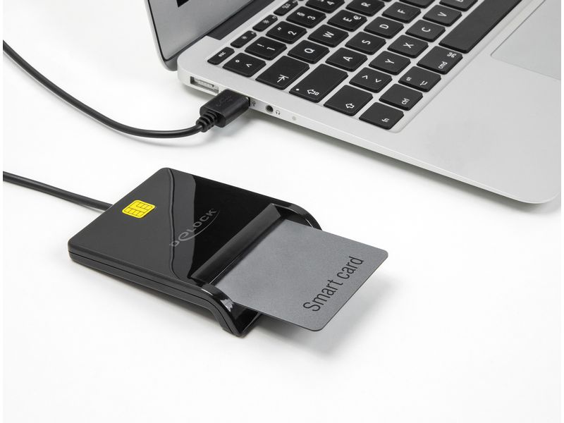 Delock Chipkartenleser USB 2.0 Smartcard Delock USB 2.0 Smartcard Kartenleser für Smartcards mit Kontaktchip