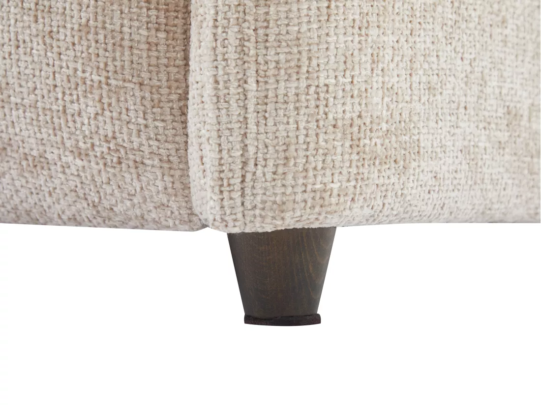 Canapé angle gauche en tissu texturé beige LOUSOPA de Maison Céphy