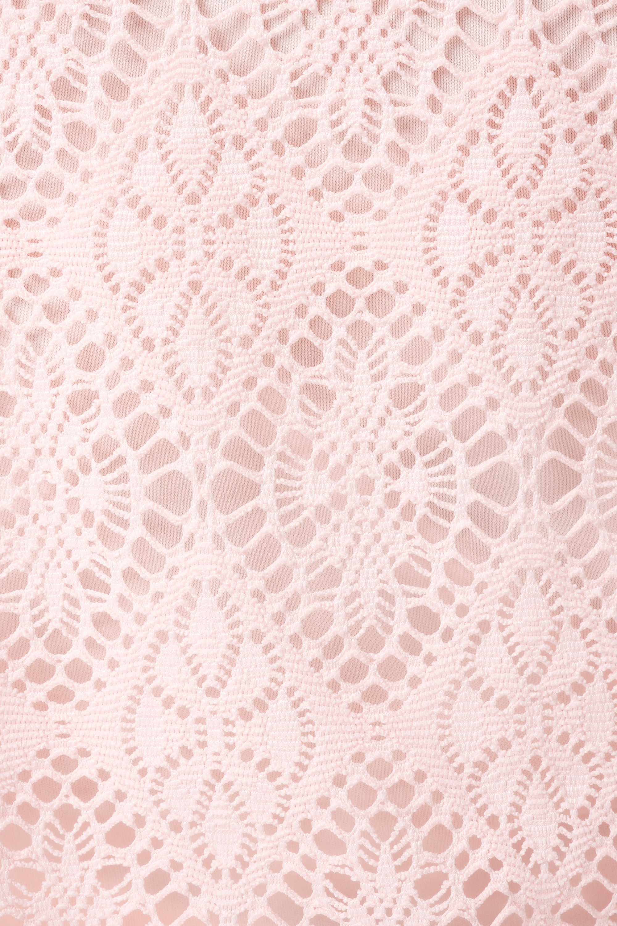 Kanten top Licht pink
