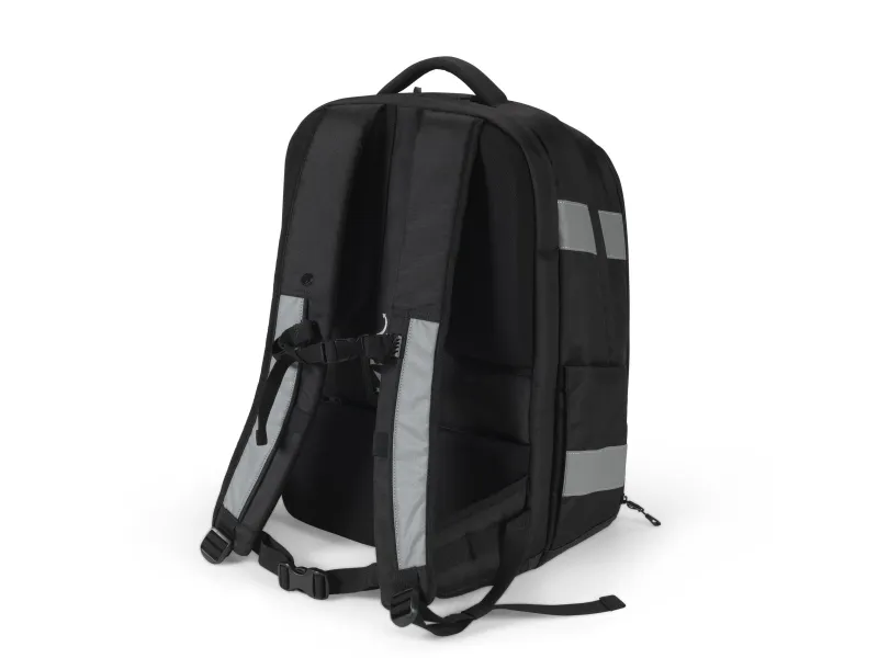 DICOTA Reflective - Rygsæk - 600D RPET, premium termoplastisk polyuretan (TPU) - sort