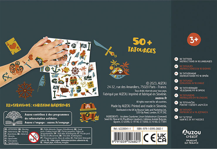 Auzou Auzou - Little Tattoos - Pirates