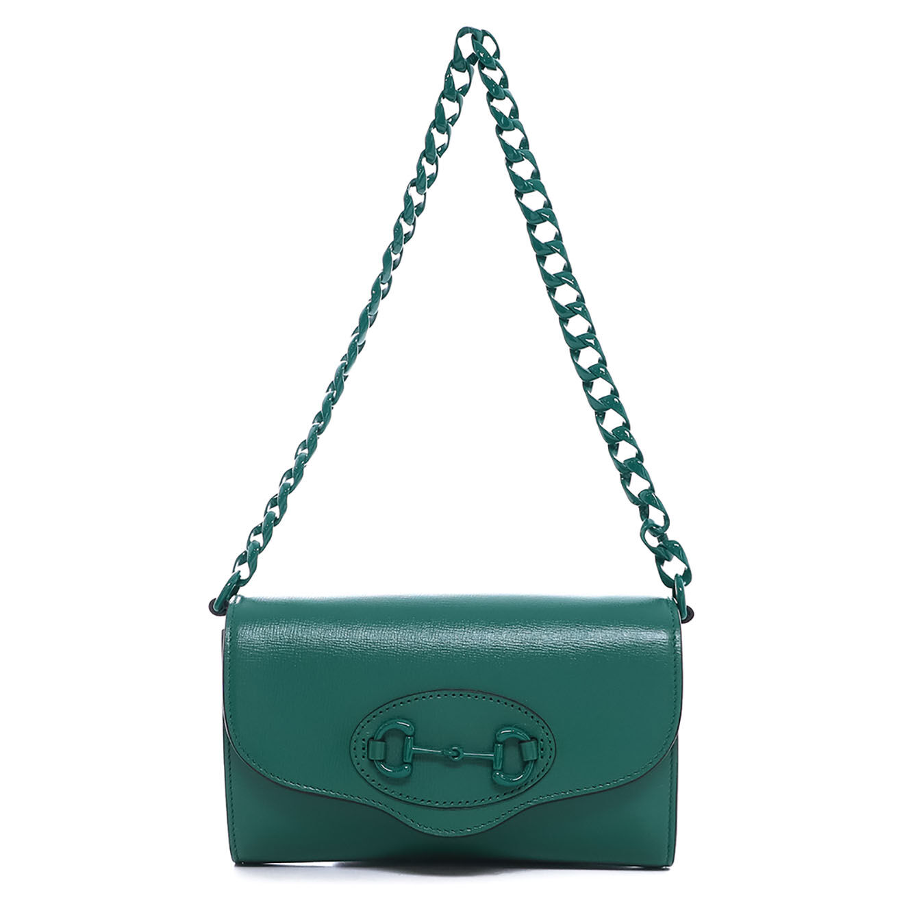 Gucci Sac porté épaule Horsebit 1955 en Cuir vert - Très bon état - L.20 cm